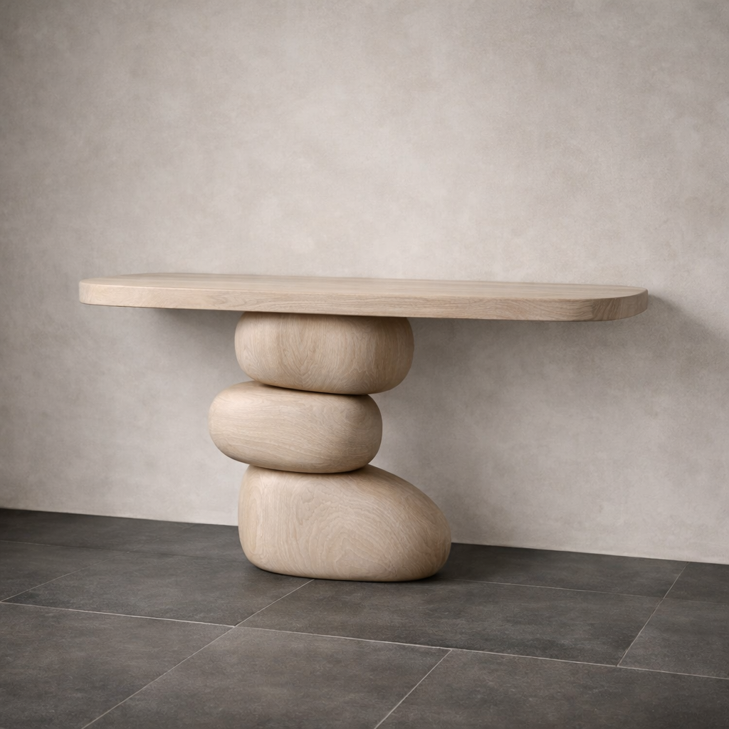 Forme Console β Sculptural Hardwood Statement