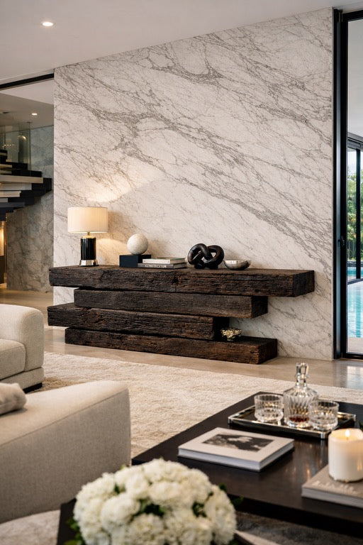 Bastion Solid Timber Beam Console Table
