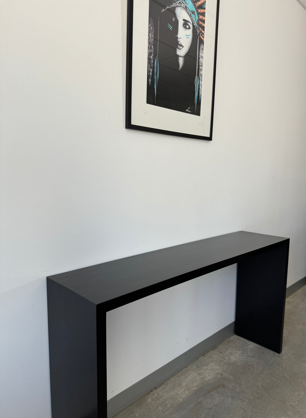 Available Now - Erskine Black Solid Timber Entryway Console