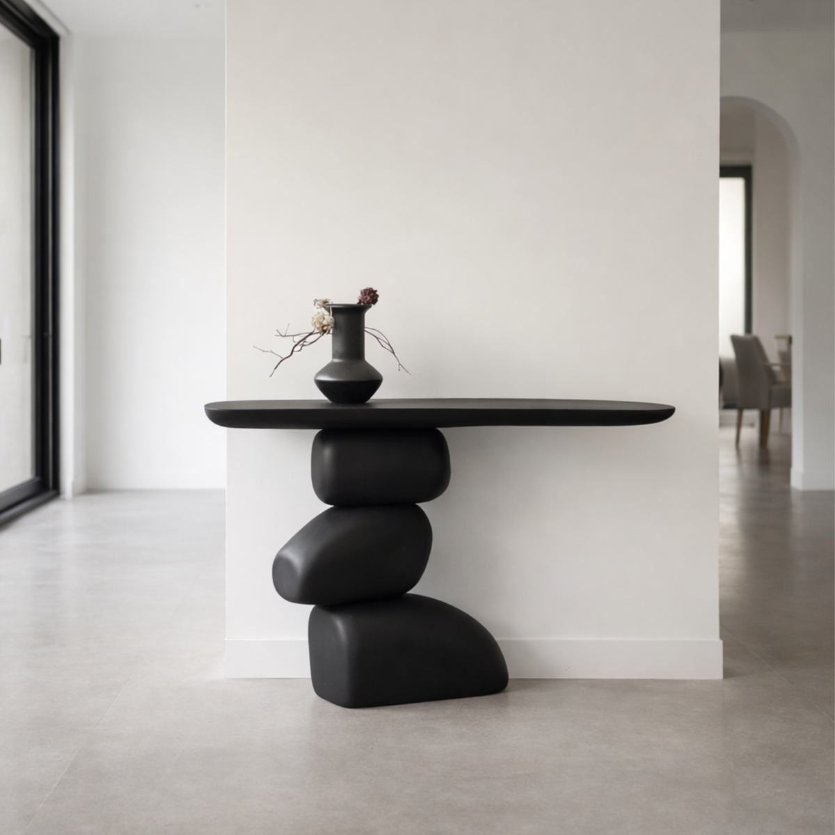 Forme Console — Sculptural Hardwood Statement