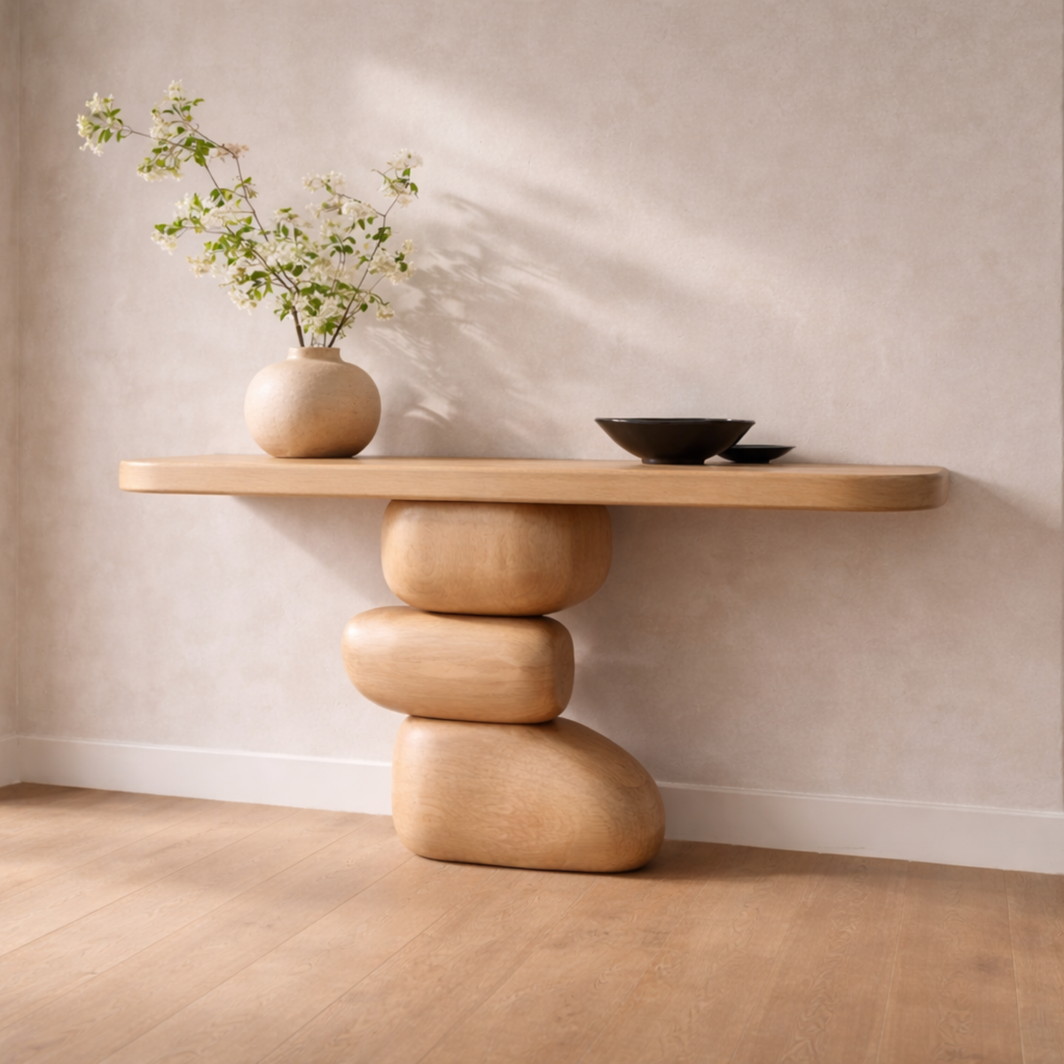 Forme Console — Sculptural Hardwood Statement