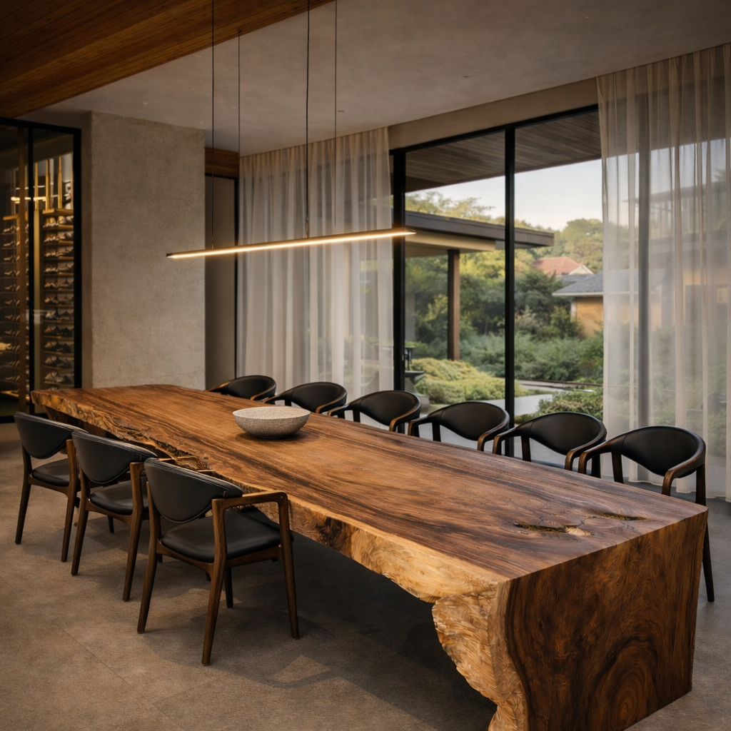 Double Drip Slab Dining Table