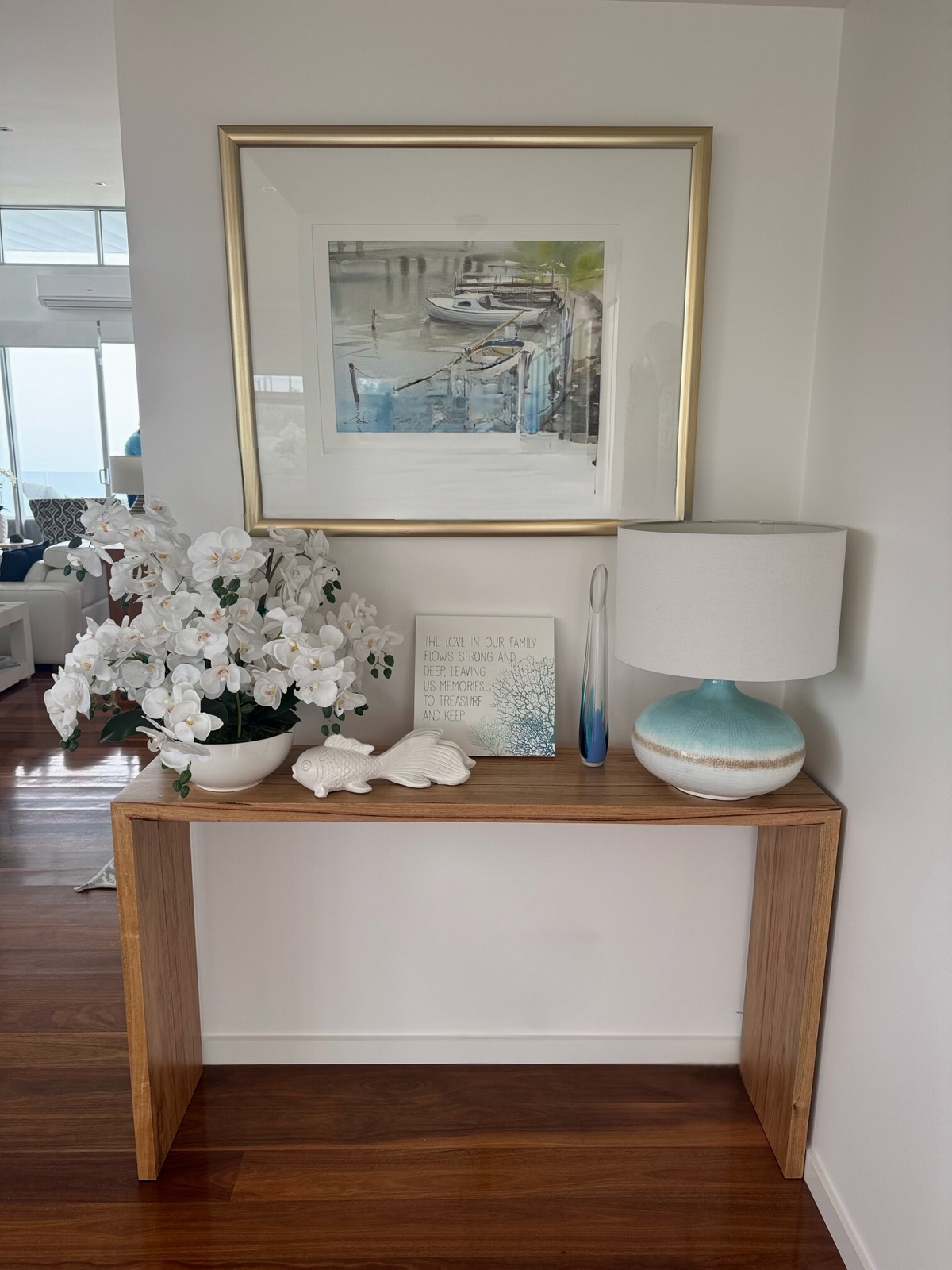 Erskine Timber Mitred Console Table