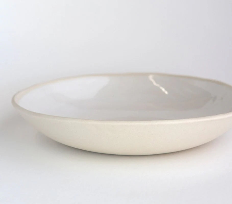 Kim Wallace Ceramic Serving bowl ~ Classic White