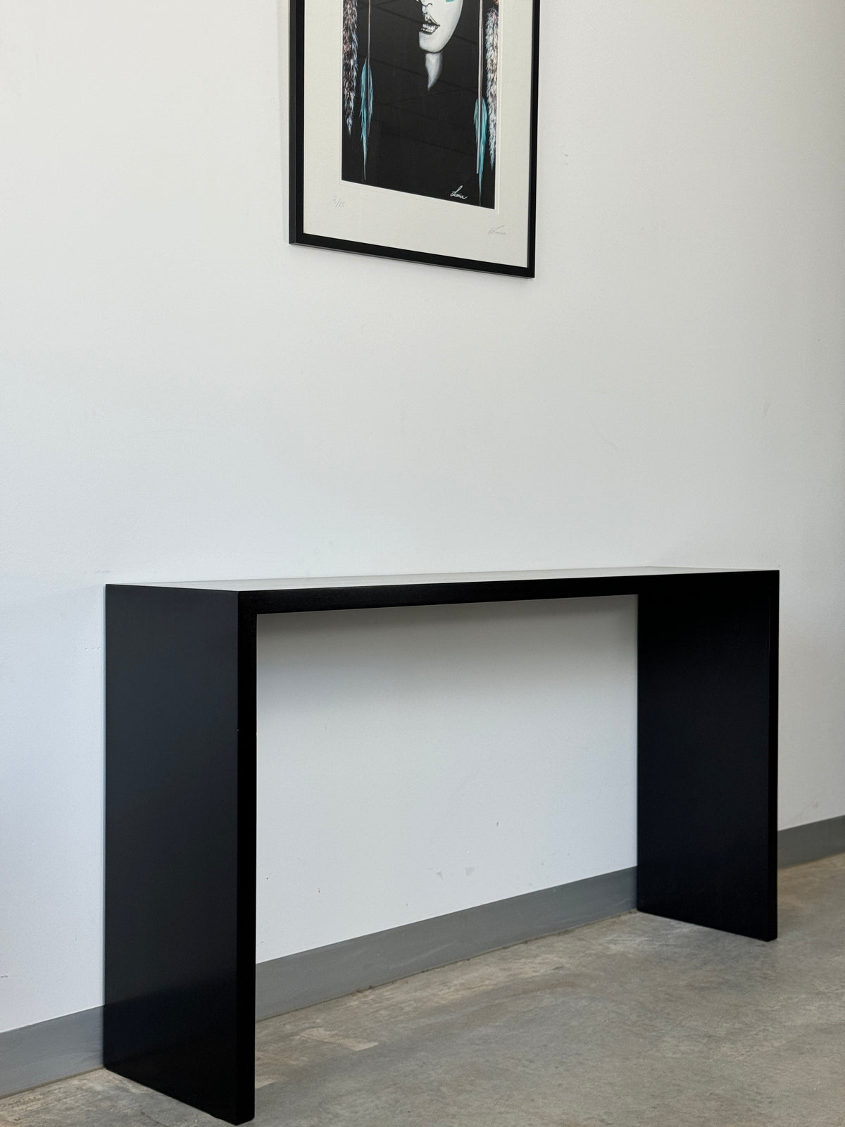 Available Now -  Erskine Black Solid Timber Entryway Console