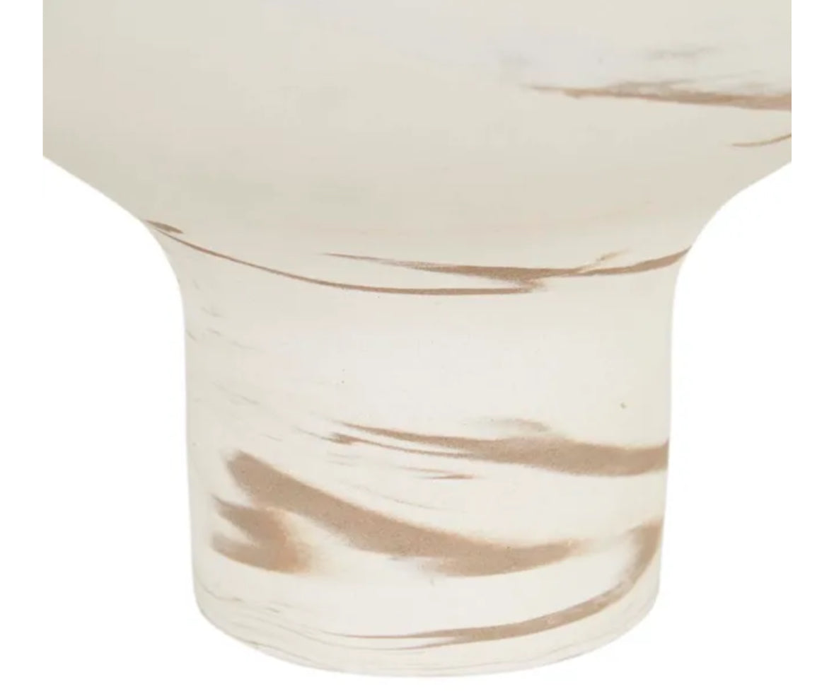 Drift Goblet Bowl - Marbled Tan