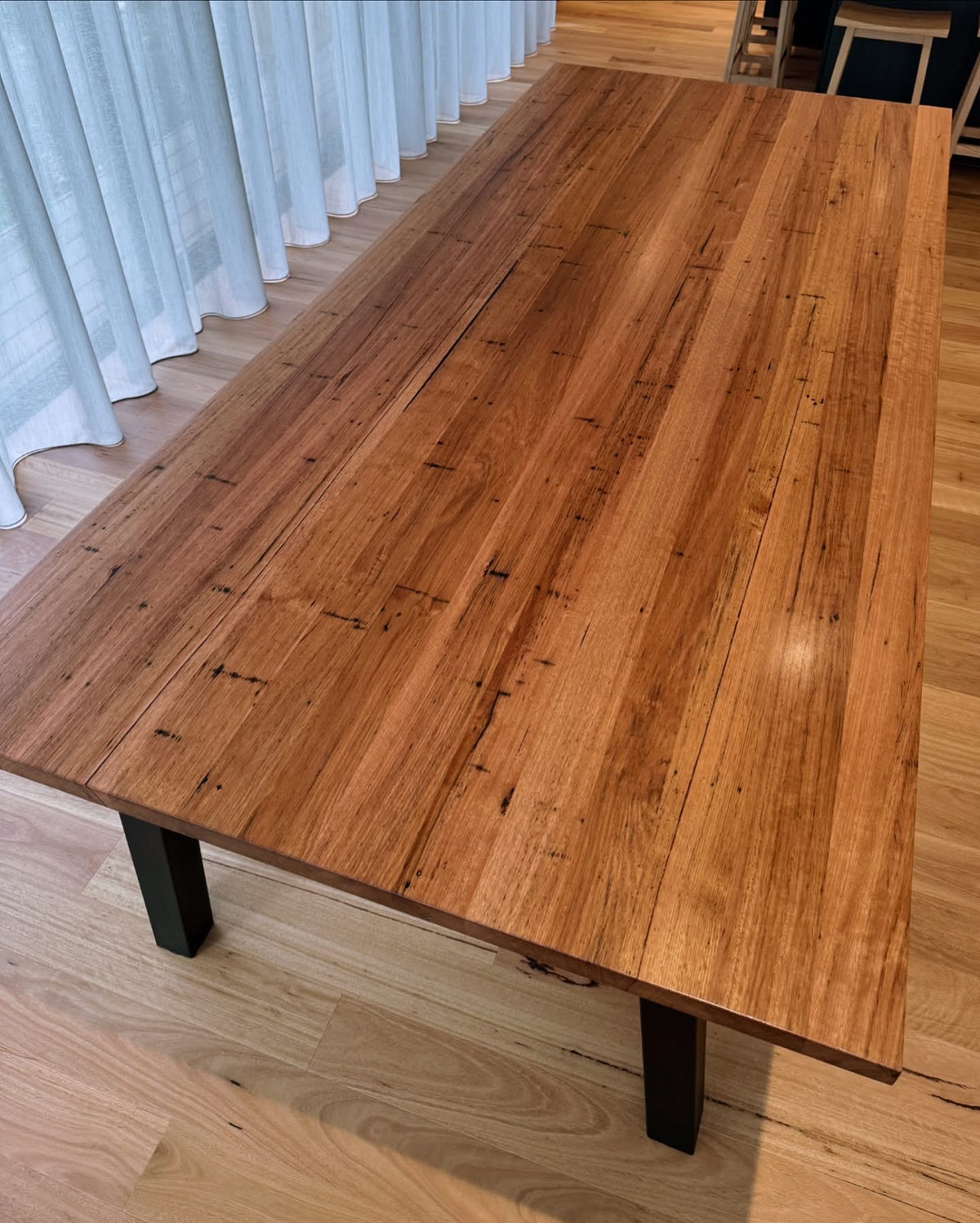 Reclaimed hardwood Montana Dining table Lumber Furniture