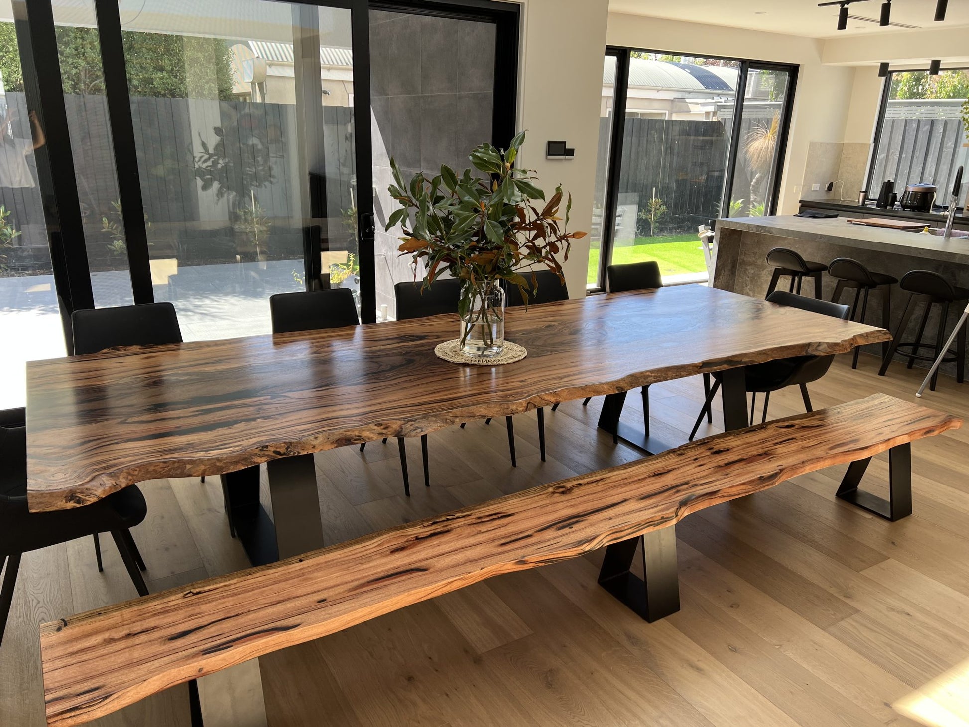 Marri Dining Table with bench seat