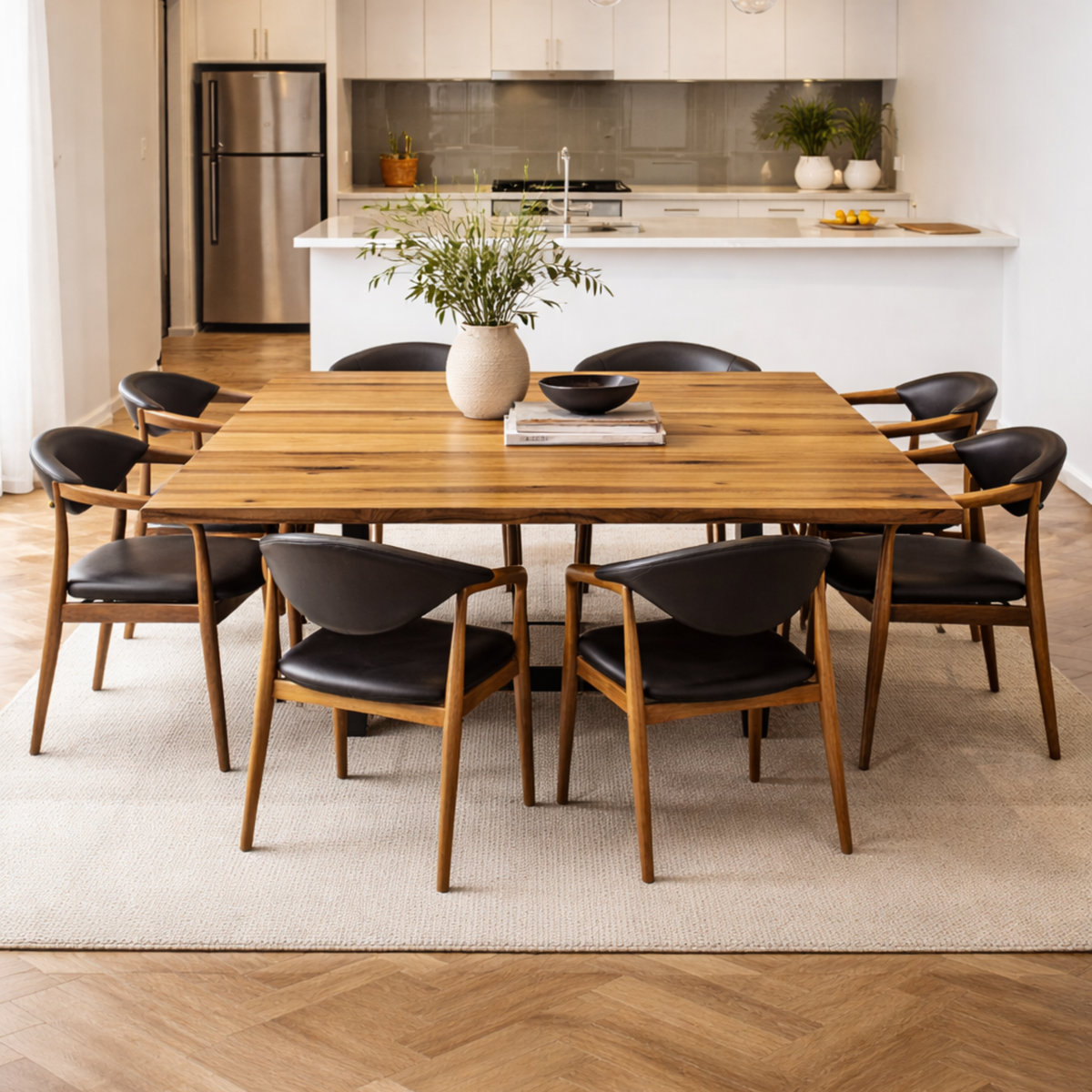 Square Cross Monarch Dining Table
